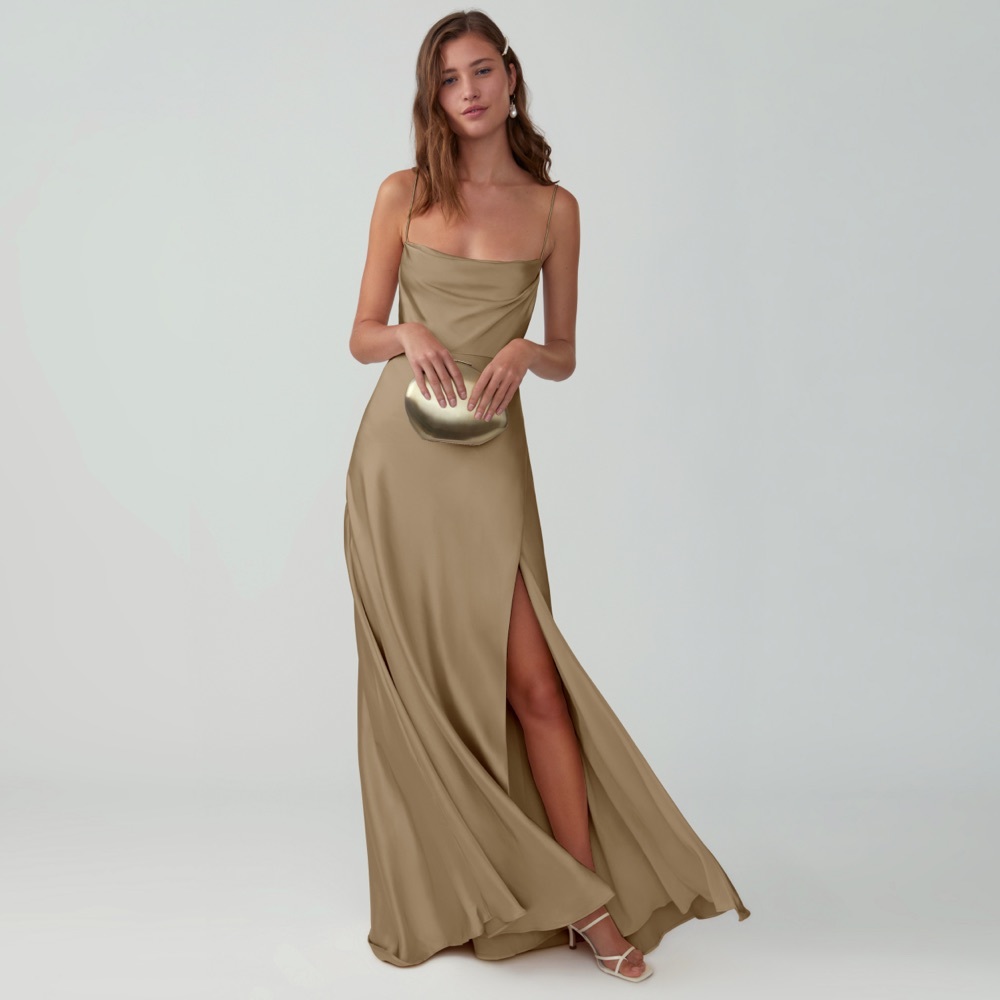 Fame and Partners dress sz 4 long silk dress -SOLD - Picture 5 of 5